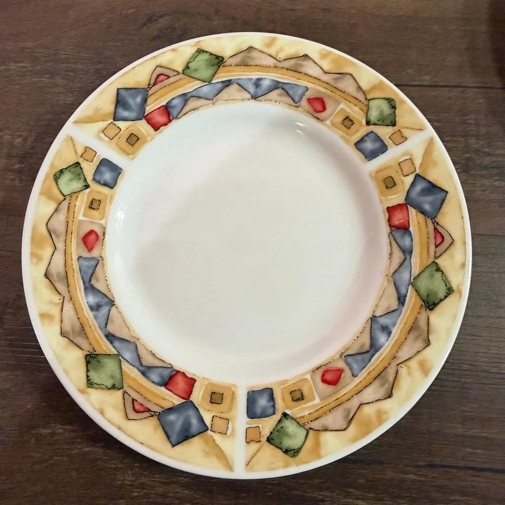 4 Sakura Bella Saucer VTG Majesticware Paula Zanger 6.5